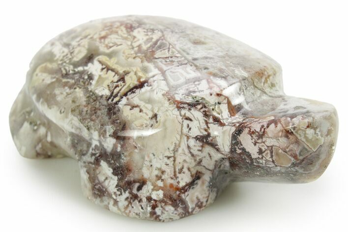 Carved Lace Agate Stone Turtle - Mexico #373567